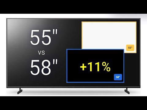 55 vs 58 Inch TV — Is 3 Inches Worth It?