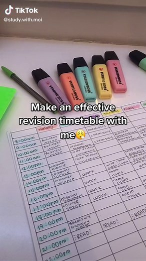How to make an effective revision timetable✨ #revisiontimetable #revision #studytok #fyp #gcses #alevels