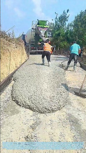 Pouring the Path: How a Ready-Mix Truck Delivers Concrete for Rural Road Construction