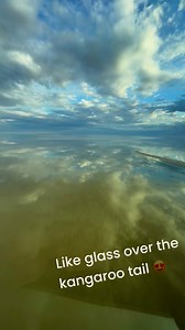 Stunning glassy water on Kati Thanda-Lake Eyre in the mouth of Jackboot Bay. Seen on a Wrightsair flight | William Creek Hotel
