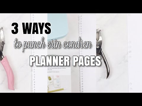 3 EASY WAYS To Punch Your Erin Condren Planner Pages | At Home With Quita