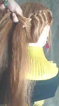 Dutch Braid Crown Easy Hairstyle in 35 Seconds