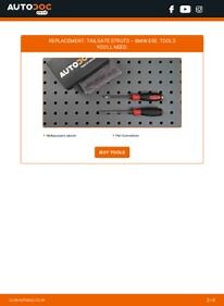 How to change tailgate struts on BMW E92 – replacement guide