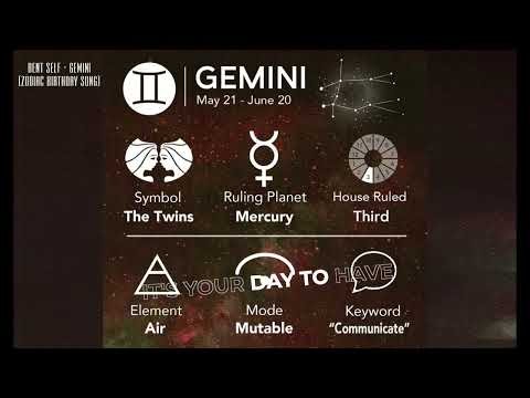 Bent Self - Gemini (Zodiac Birthday Song) (Lyric Video)