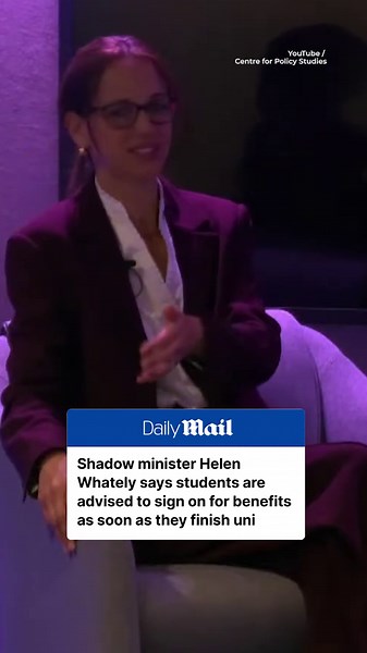 Helen Whately reveals students pushed towards benefits