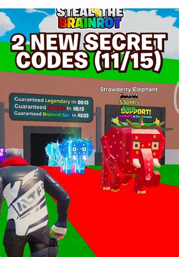 2 New secret codes in the last admin abuse! #foryou #gaming #fortnite #stealabrainrot