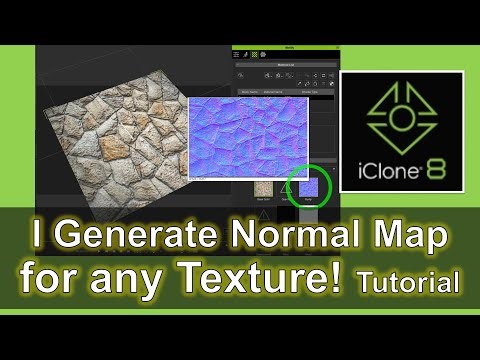 How to generate Normal Map for any texture | iClone 8 Tutorial