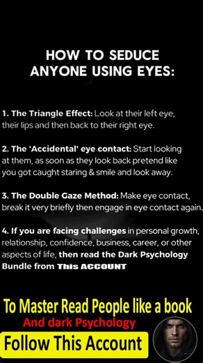 How to Seduce Anyone Using Eyes: The Secret Body Language Psychology (Dark Psychology)