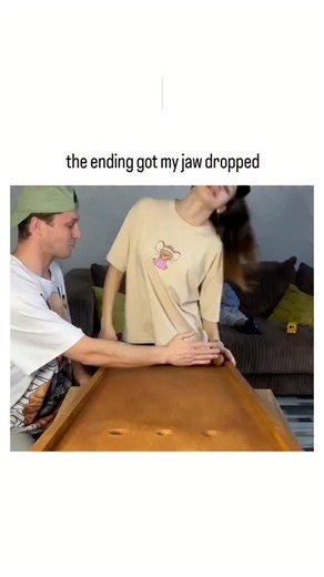 trendpluse_offical on Instagram: "The post showcases a 42-second video of a couple playing a competitive foot-kicking game on a wooden board, where they use their feet to propel small balls into scored holes within 20-second rounds, building tension through escalating scores from 0-0 to a dramatic 4-5 tie. The caption highlights the jaw-dropping ending, which features the woman's skillful final kicks that unexpectedly rally from behind, turning a seeming loss into a thrilling victory and driving