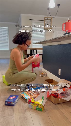 I started this pantry hack back in 2019 because our pantry is always small. #pantryorganization