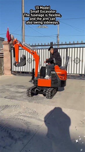The Model 13 mini excavator features powerful performance and low fuel consumption. #digger