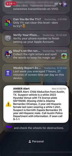 Amber alert sound