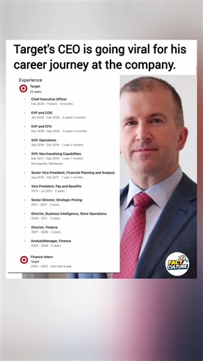 From intern to Chief Executive Officer: The ultimate corporate climb! 📈🎯💼 #Target #CareerGoals
