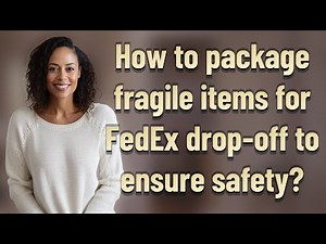How to package fragile items for FedEx drop-off to ensure safety?