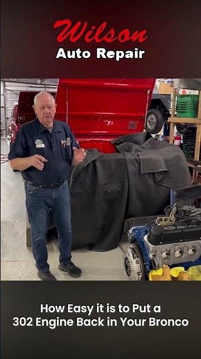 How Easy it is to Put a 302 Engine Back in Your Bronco? #automobile #classiccar #mechanic
