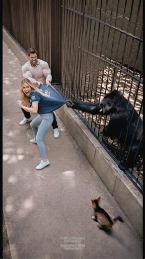 Hero Kitten #hero #kitten #shorts #gorilla #funnyanimals #aivideo