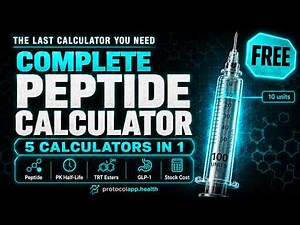 The Most Complete Free Peptide Calculator on the Internet