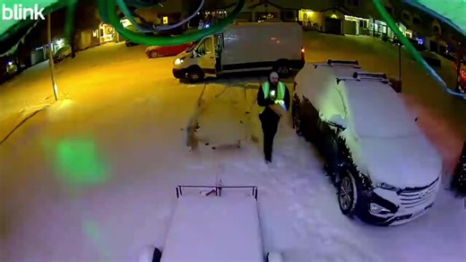 Amazon delivering a package this evening. Love it!!