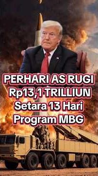 Trump Shocked! US Loses 13.1 Trillion Rupiah a Day Against Iran—Equivalent to 13 Days of Indonesi...