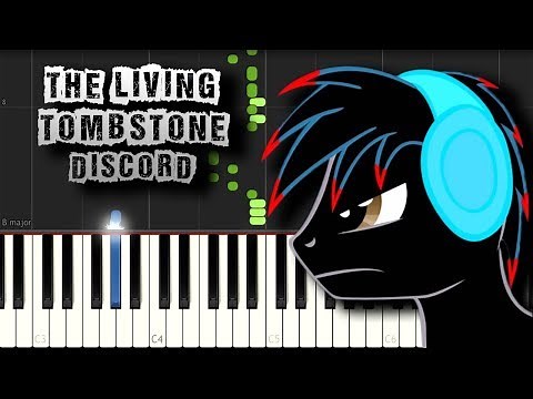 Discord - The Living Tombstone - [Piano Tutorial] (Synthesia) (Download MIDI + PDF Scores)