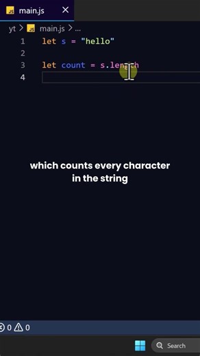 Count Characters #coding #javascript