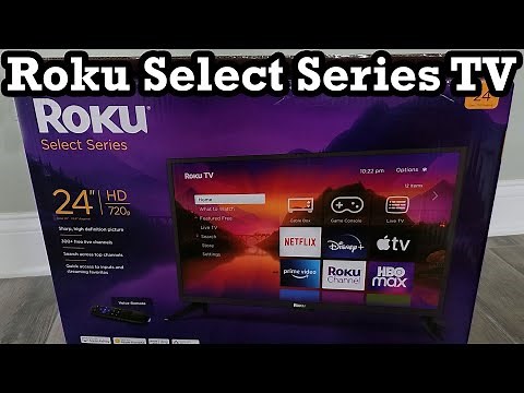 Roku Select Series Smart TV 24" Class Dolby Audio Unboxing Setup Review