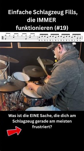 Dieser einfache Drum Fill passt in jeden Rock Song 🥁