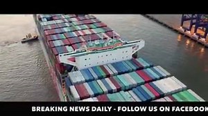 2.6K views · 134 reactions | World’s largest container ship OOCL Hong Kong's maiden call at Port of Felixstowe | Merchant Navy | Facebook