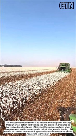 John Deere Cotton Picker – Modern High-Efficiency Cotton Harvesting Technology