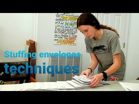 Fastest way to stuff envelopes | By Addy Cooper