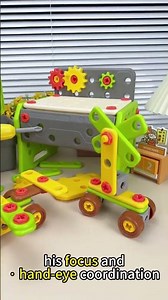 The BEST Screen-Free Holiday Gift for Toddlers! 🛠️ (Working Drill)