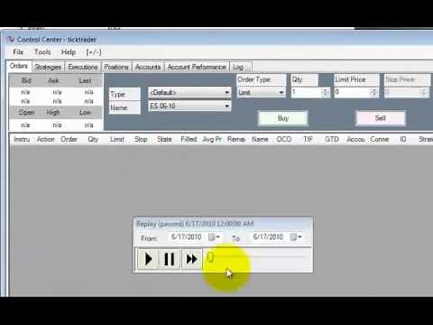 How to use Market Replay in NinjaTrader