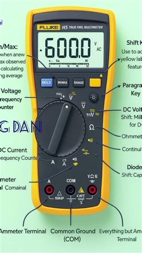How to use a multimeter #ENGDAN #electricalengineering #electrician