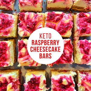 Easy Keto Raspberry Cheesecake Bars - The Katherine Chronicles