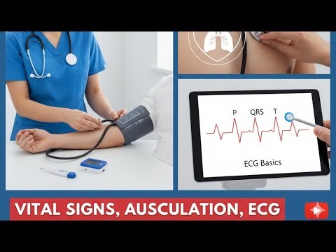 Cardiopulmonary Examination for PTs: Vital Signs, Auscultation & ECG Basics