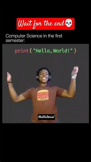 Computer science student in first year🤣#shorts