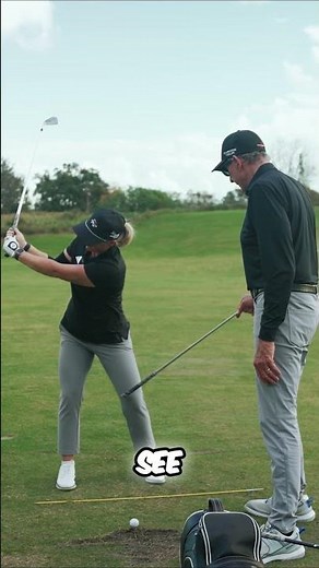David Leadbetter FIXES her stance - FULL LESSON LIVE on our channel! #golfswing #golfinstruction