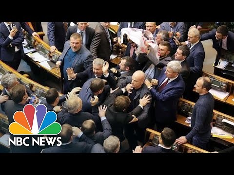 Fistfight Breaks Out In Ukraine’s Parliament, Again | NBC News