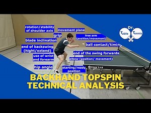 Table Tennis Backhand Topspin (table tennis video technique analysis)