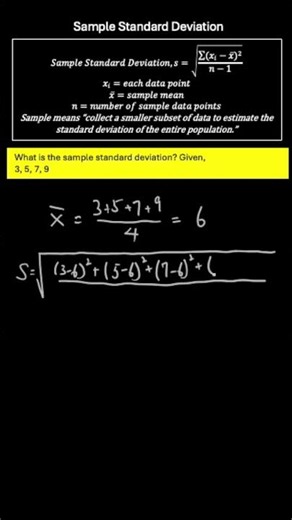 Sample Standard Deviation Short 1