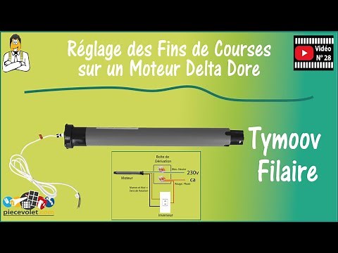 N° 28 - Moteur Tymoov Filaire Delta Dore : Réglage des Fins de Courses