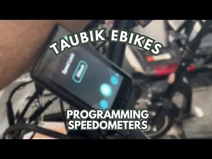 How to Program Speedometer for Taubik eBikes (Escape, Alps, Aspect, TL, 4T, Tour, and the Monaco)