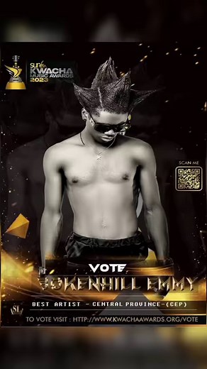 The much-anticipated event in the Zambian music industry, The Kwacha MUSIC Awards, is back for its 2023 edition. As you Vote for your favorite artists, don't forget to Vote for Brokenhill Emmy under the category BEST ARTIST - Central Province. | T-sojah