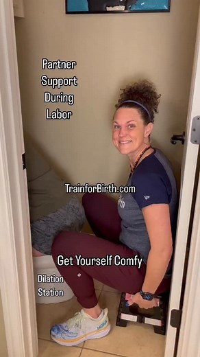 . Comfort measures while you labor on the dilation station to help open your pelvis 30% more for baby to get lower and lower into your pelvis!! Some moms love this laboring tool, but most DO NOT!! Super effective laboring position to open up your cervix and reduce labor hours!! You won’t love it in the moment but you will love it later when holding your baby! All my doula clients labor on the dilation station and so can you!! Your partner can provide these comfort measures to help support you an