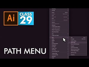Adobe Illustrator - Path Menu - Class 29 - Urdu / Hindi