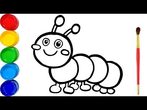 Caterpillar drawing for kids: Easy step-by-step guide | Art and Learn