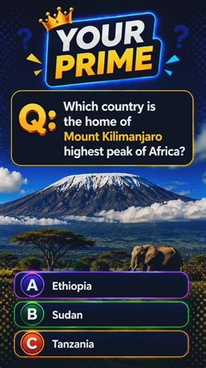 Which Country Is Home to Mount Kilimanjaro? #shorts #africa #mountain #quiz #currentaffairs