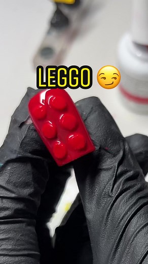 Building Lego Nail Art While Home Sick