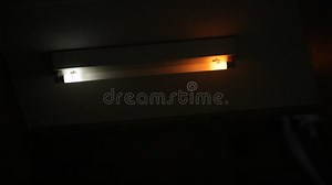 Broken Florescent Bulb Flickering and Flashing in the Darkness of a Creepy Apartment Building Stairs and Hallway. Stock Footage - Video of dark, filament: 178500836