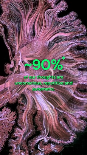 How your neural pathways control ~90% of your daily thoughts ⬇️ This visualization shows how new connections in our brain form when we learn, heal trauma or change behavior. Nerve fibers transmit electrical signals between different regions in your brain. Every thought or emotion that repeats strengthens these neural “cables.” You have ~6,000 thoughts a day. ~80-95% of them are unconscious. When we are insecurely attached, our insecure attachment filter every one of these thoughts and distort th